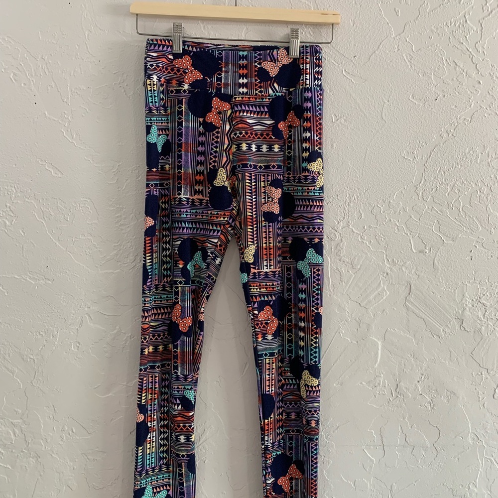 LuLaRoe Leggings. Disney Abstract Design. One Size.